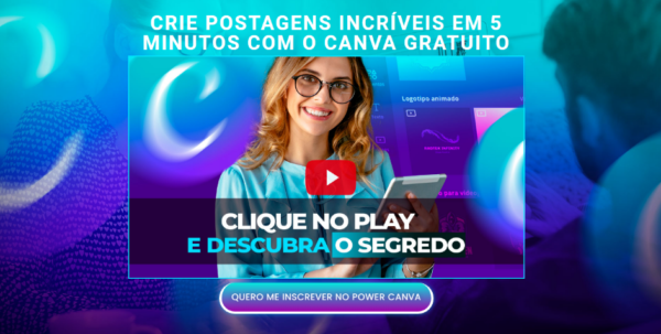 Landing page para venda de artes Canva