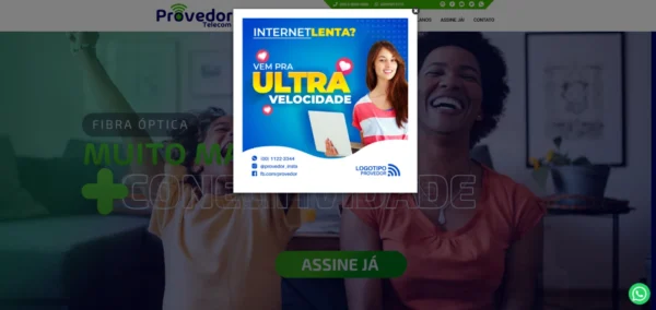 Site Pronto Para Provedor de Internet