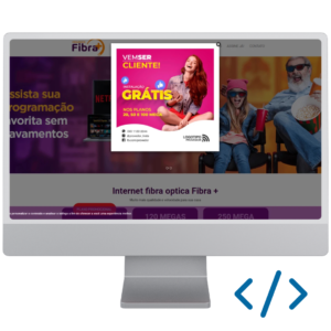 Site pronto para Provedor de internet